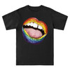 Glitter Rainbow Lips: Unisex Essentials T-Shirt